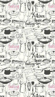 Rolgordijn voor het raam Keukengerei