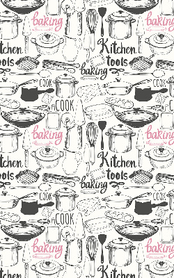 Rolgordijn voor het raam Keukengerei