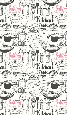 Rolgordijn voor het raam Keukengerei