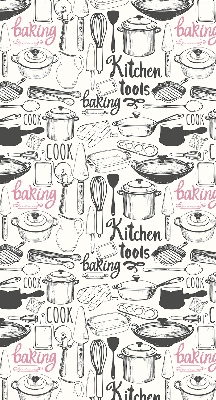 Rolgordijn voor het raam Keukengerei