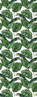 Rolgordijn voor het raam Exotische bladeren