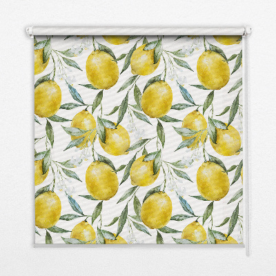 Rolgordijn voor het raam Citroenen