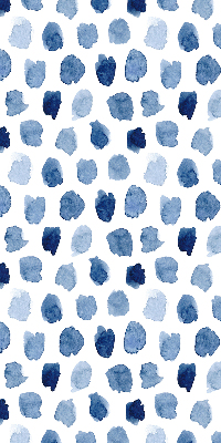 Rolgordijn verduisterend Blauw geschilderde vlekken