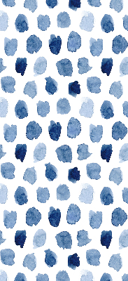 Rolgordijn verduisterend Blauw geschilderde vlekken