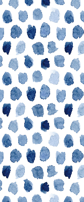 Rolgordijn verduisterend Blauw geschilderde vlekken