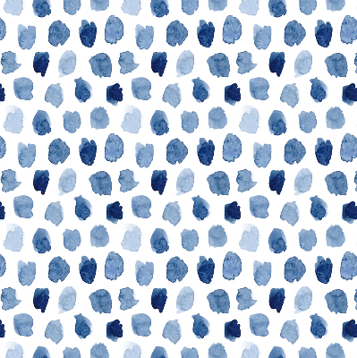 Rolgordijn verduisterend Blauw geschilderde vlekken