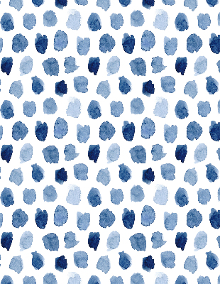 Rolgordijn verduisterend Blauw geschilderde vlekken