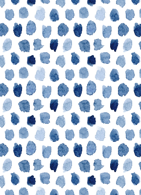 Rolgordijn verduisterend Blauw geschilderde vlekken