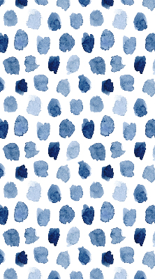 Rolgordijn verduisterend Blauw geschilderde vlekken