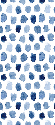 Rolgordijn verduisterend Blauw geschilderde vlekken