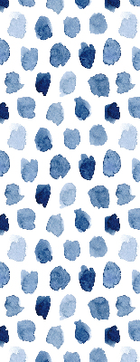 Rolgordijn verduisterend Blauw geschilderde vlekken