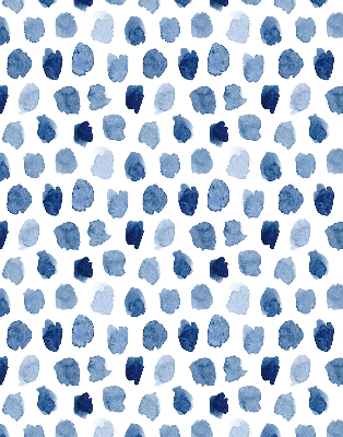 Rolgordijn verduisterend Blauw geschilderde vlekken