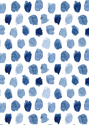 Rolgordijn verduisterend Blauw geschilderde vlekken