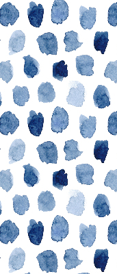 Rolgordijn verduisterend Blauw geschilderde vlekken