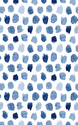 Rolgordijn verduisterend Blauw geschilderde vlekken