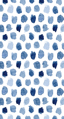 Rolgordijn verduisterend Blauw geschilderde vlekken