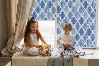 Rolgordijn voor het raam Geschilderd patroon