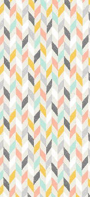 Rolgordijn voor het raam Kleurrijke visgraat