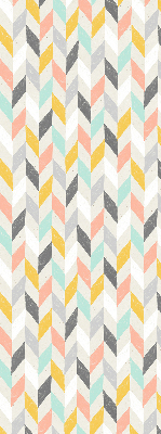 Rolgordijn voor het raam Kleurrijke visgraat