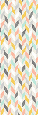 Rolgordijn voor het raam Kleurrijke visgraat