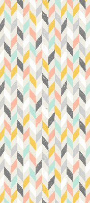 Rolgordijn voor het raam Kleurrijke visgraat