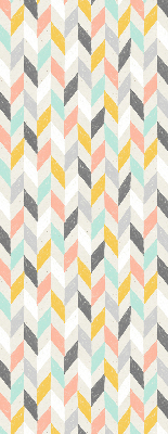 Rolgordijn voor het raam Kleurrijke visgraat