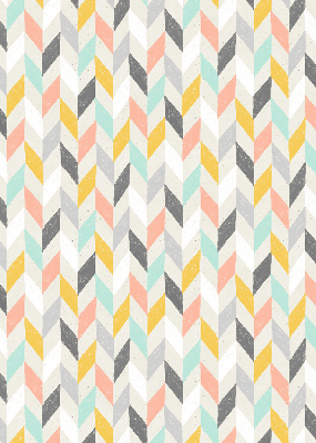 Rolgordijn voor het raam Kleurrijke visgraat