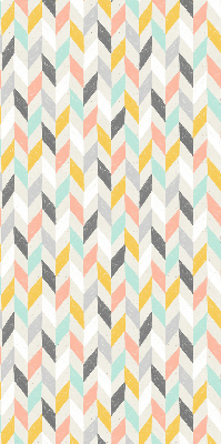 Rolgordijn voor het raam Kleurrijke visgraat