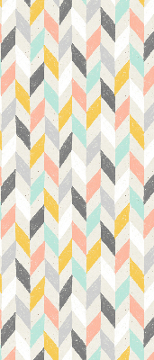 Rolgordijn voor het raam Kleurrijke visgraat