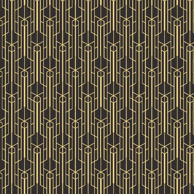 Rolgordijn verduisterend Geel patroon