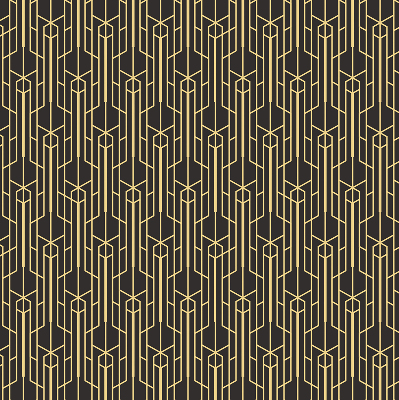 Rolgordijn verduisterend Geel patroon