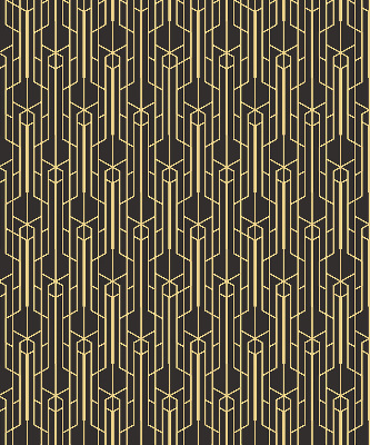 Rolgordijn verduisterend Geel patroon