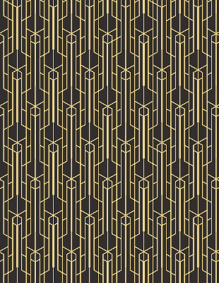 Rolgordijn verduisterend Geel patroon