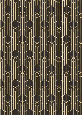 Rolgordijn verduisterend Geel patroon