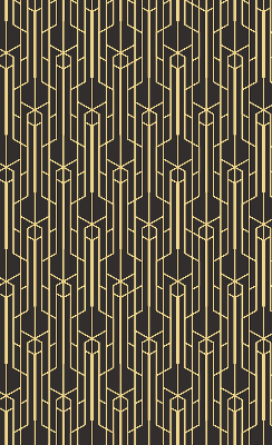 Rolgordijn verduisterend Geel patroon