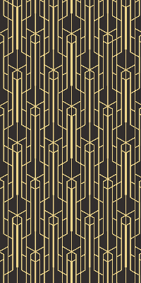 Rolgordijn verduisterend Geel patroon