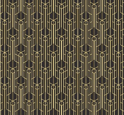 Rolgordijn verduisterend Geel patroon