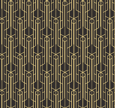 Rolgordijn verduisterend Geel patroon