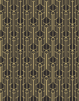 Rolgordijn verduisterend Geel patroon