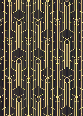 Rolgordijn verduisterend Geel patroon