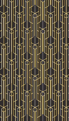 Rolgordijn verduisterend Geel patroon