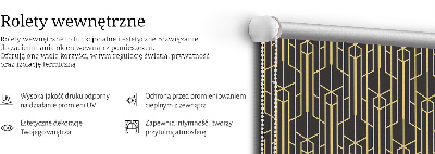 Rolgordijn verduisterend Geel patroon