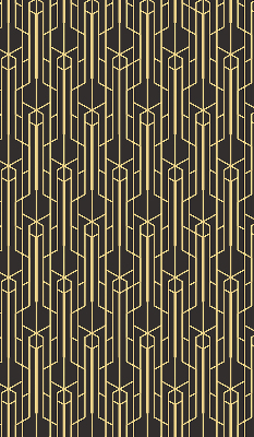 Rolgordijn verduisterend Geel patroon