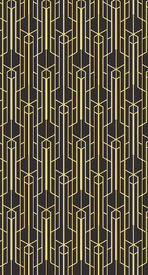 Rolgordijn verduisterend Geel patroon