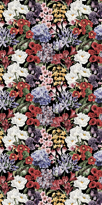 Rolgordijn voor het raam Kleurrijke bloemen