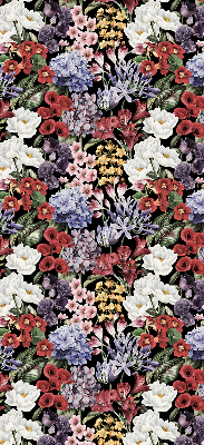 Rolgordijn voor het raam Kleurrijke bloemen