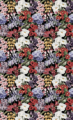 Rolgordijn voor het raam Kleurrijke bloemen