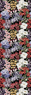 Rolgordijn voor het raam Kleurrijke bloemen