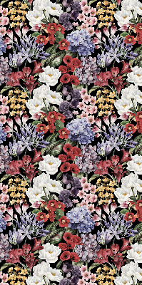 Rolgordijn voor het raam Kleurrijke bloemen