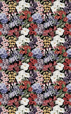 Rolgordijn voor het raam Kleurrijke bloemen